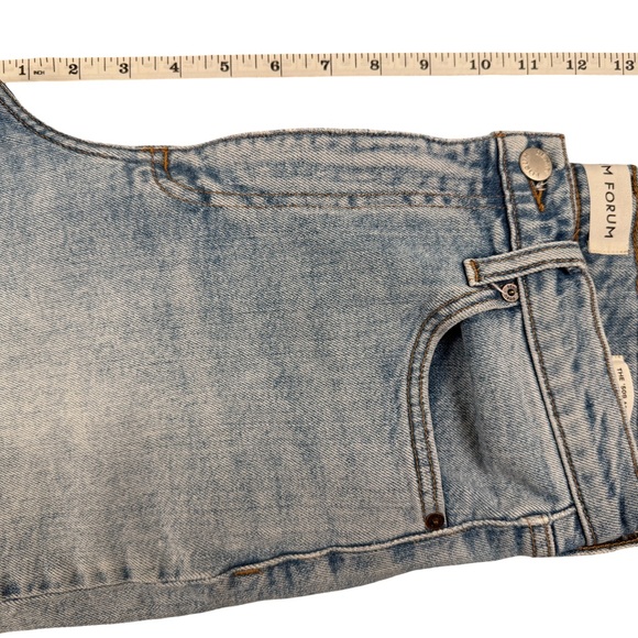 Denim Forum Blue Jean Shorts Casual Summer Style - Picture 7 of 10